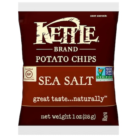 Kettle Foods Sea Salt Potato Chips 1 oz., PK72 PK72 109594